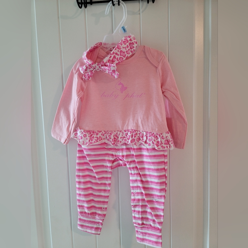 NEW Pink Infants Baby Phat Set
